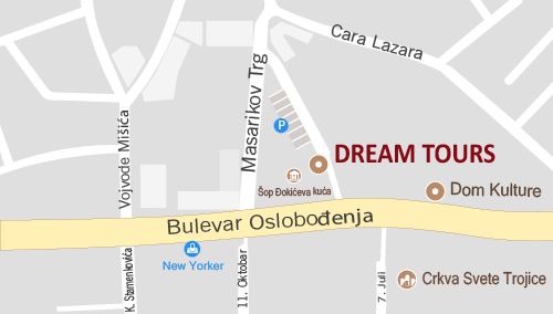Mapa-Dream-Tours-Lokacija-Kontakt-telefon